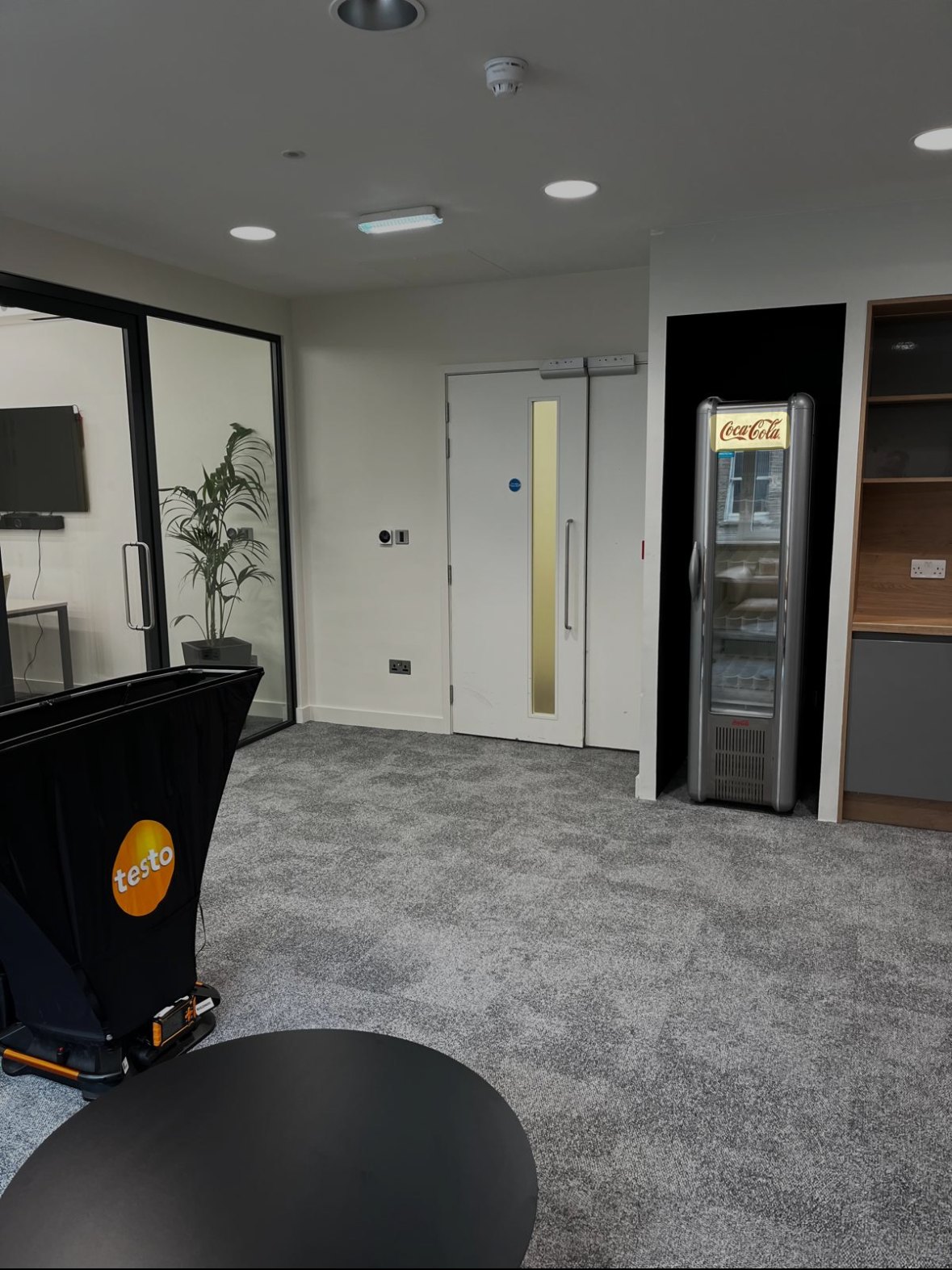 Office fit-out — completed breakout area